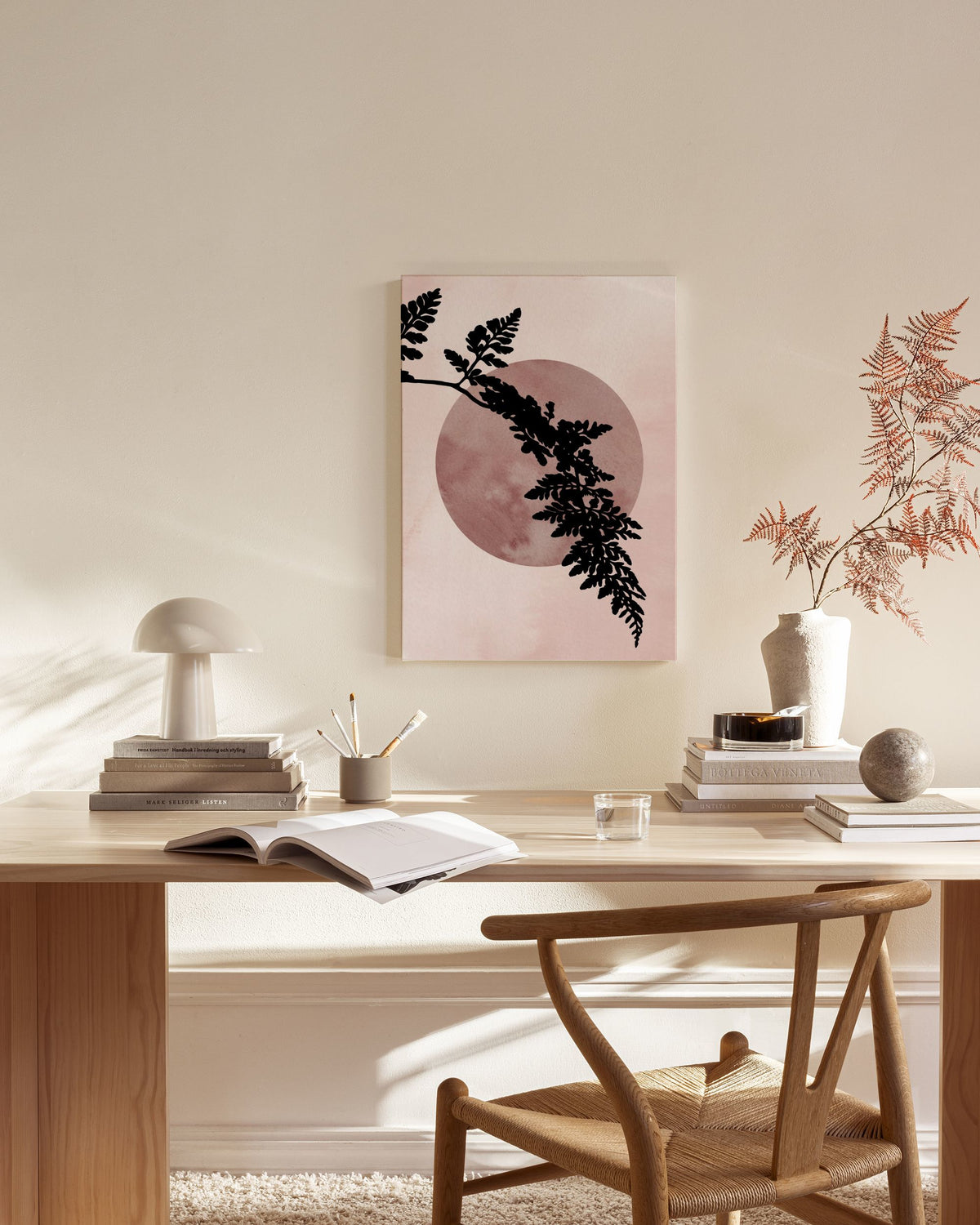 Fern Silhousette Canvas print