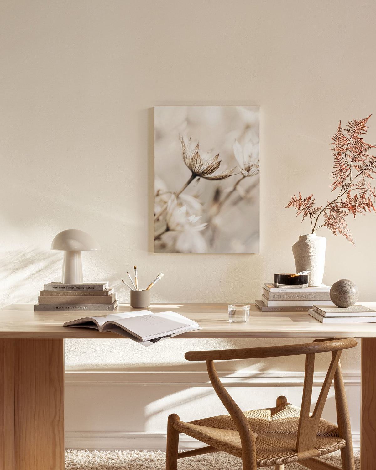 Dried Flower Close Up Canvas print