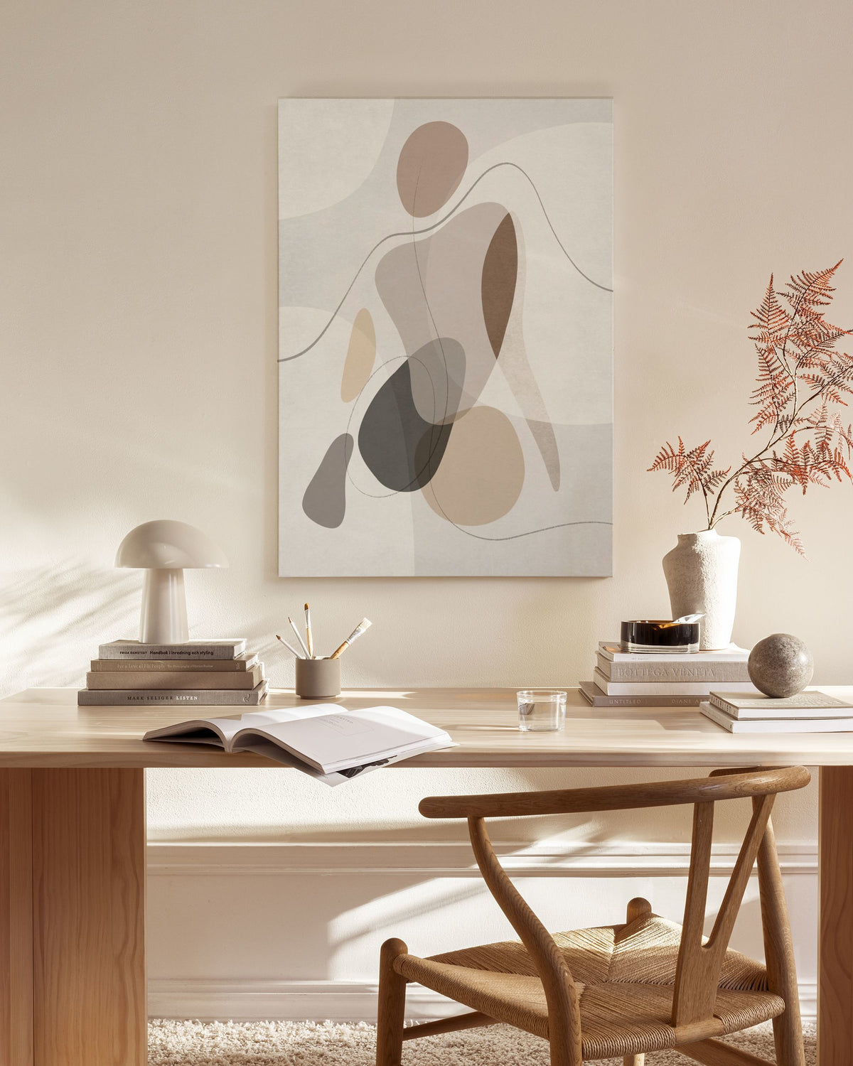 Organic Shapes Figure No1 Canvas print
