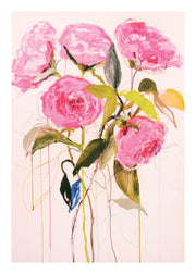 Leigh Viner - Magenta Roses Print
