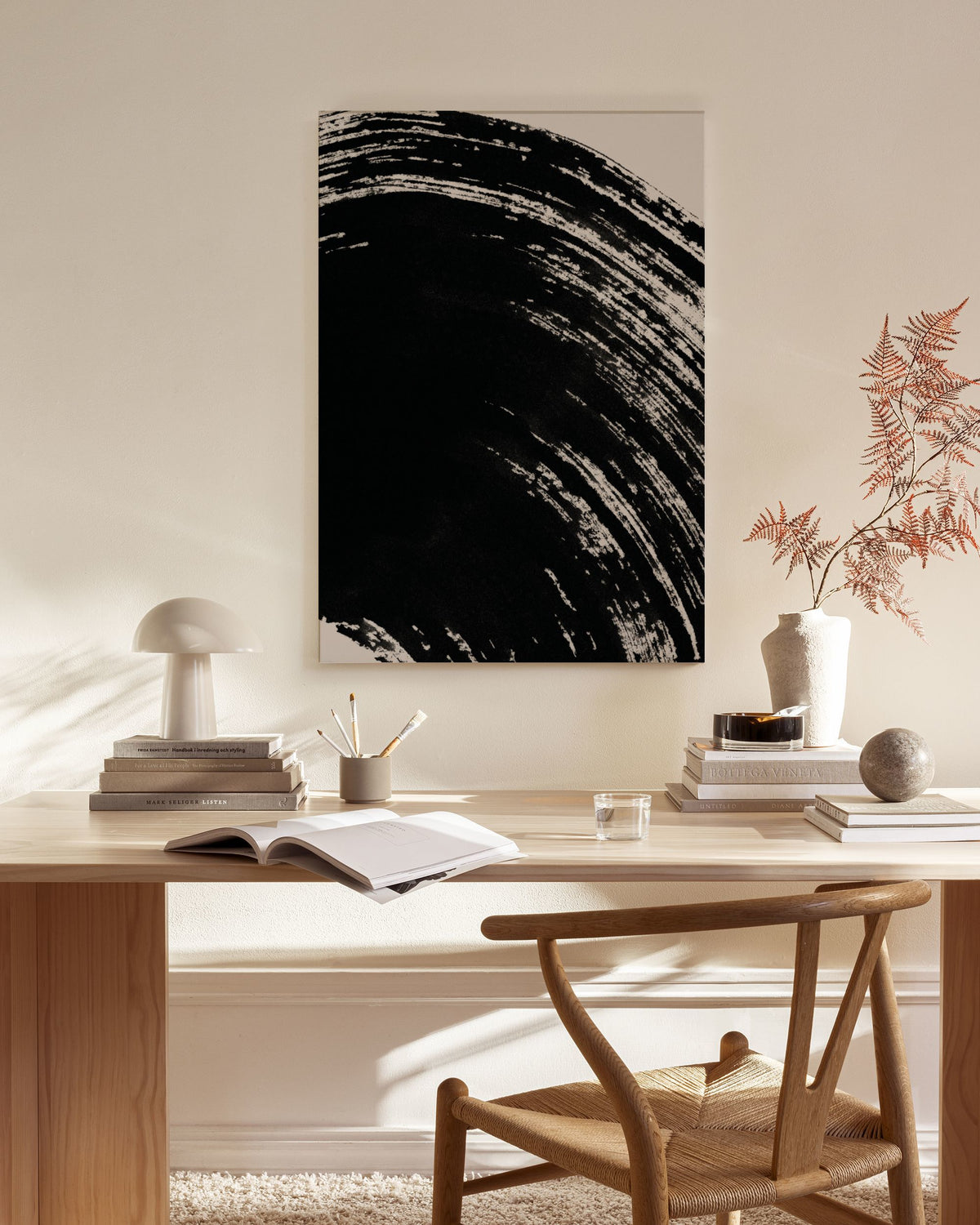 Zen Curves No1 Canvas print