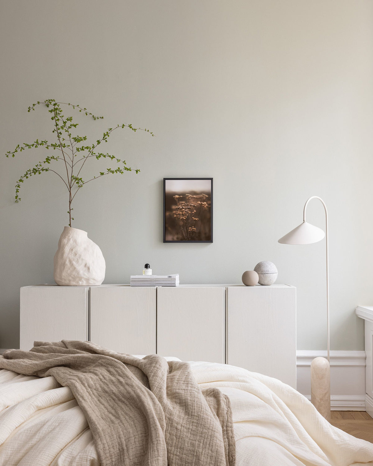 Brown Botanical No1 Canvas print