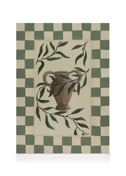 Checkered Botanical Canvas print