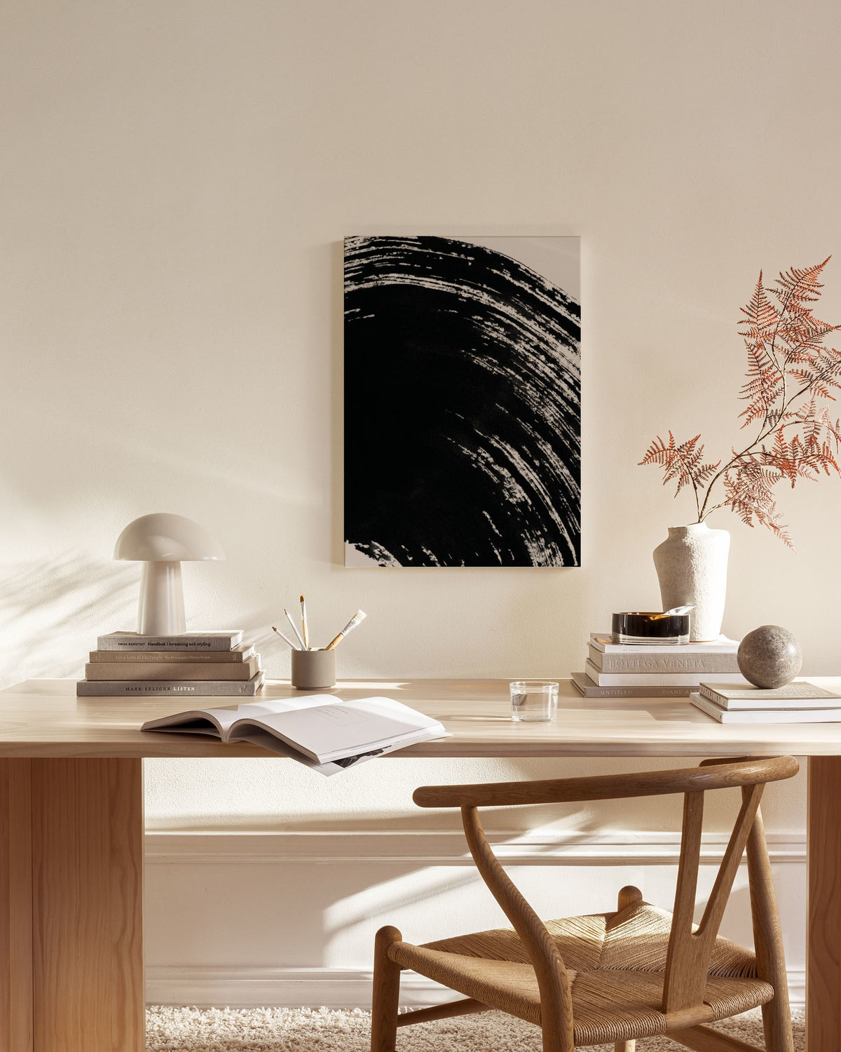 Zen Curves No1 Canvas print
