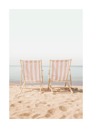 Pair of Sunbeds Print