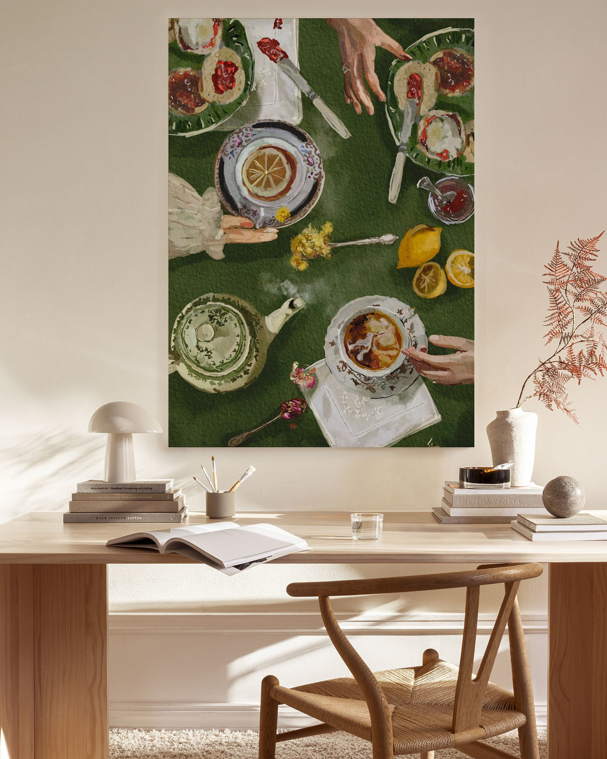 Ekaterina Zagorska - Tea O’Clock Canvas print