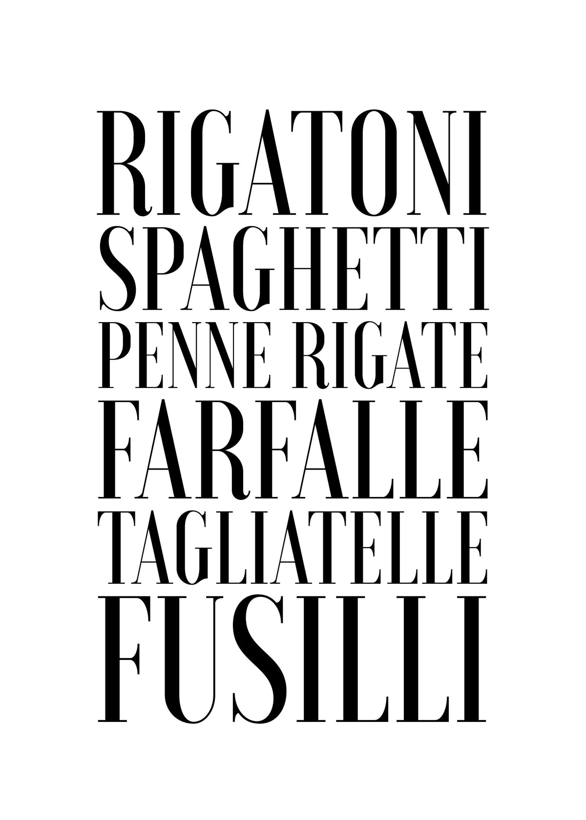 Pasta Print