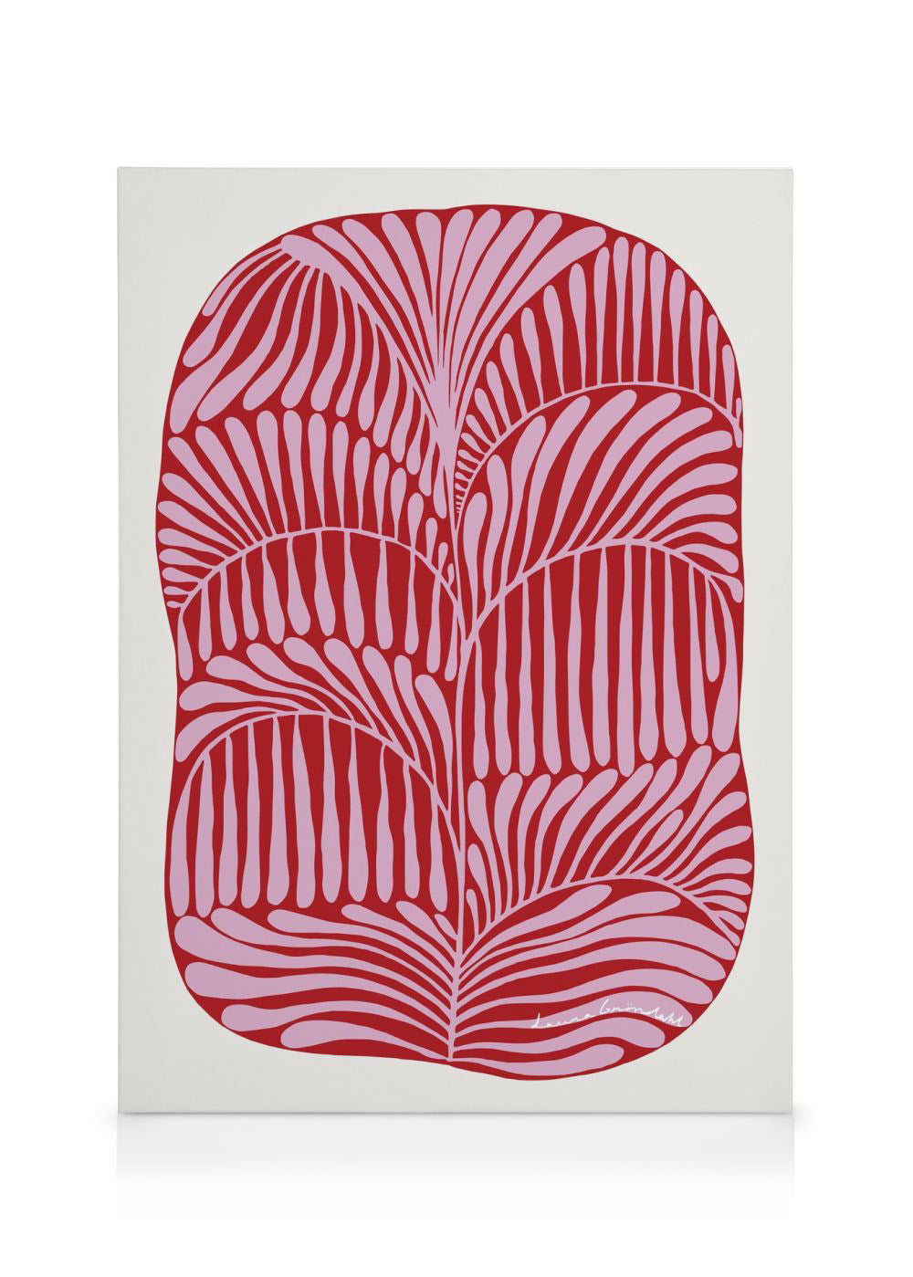 Laura Gröndahl - Pink Plant Canvas print