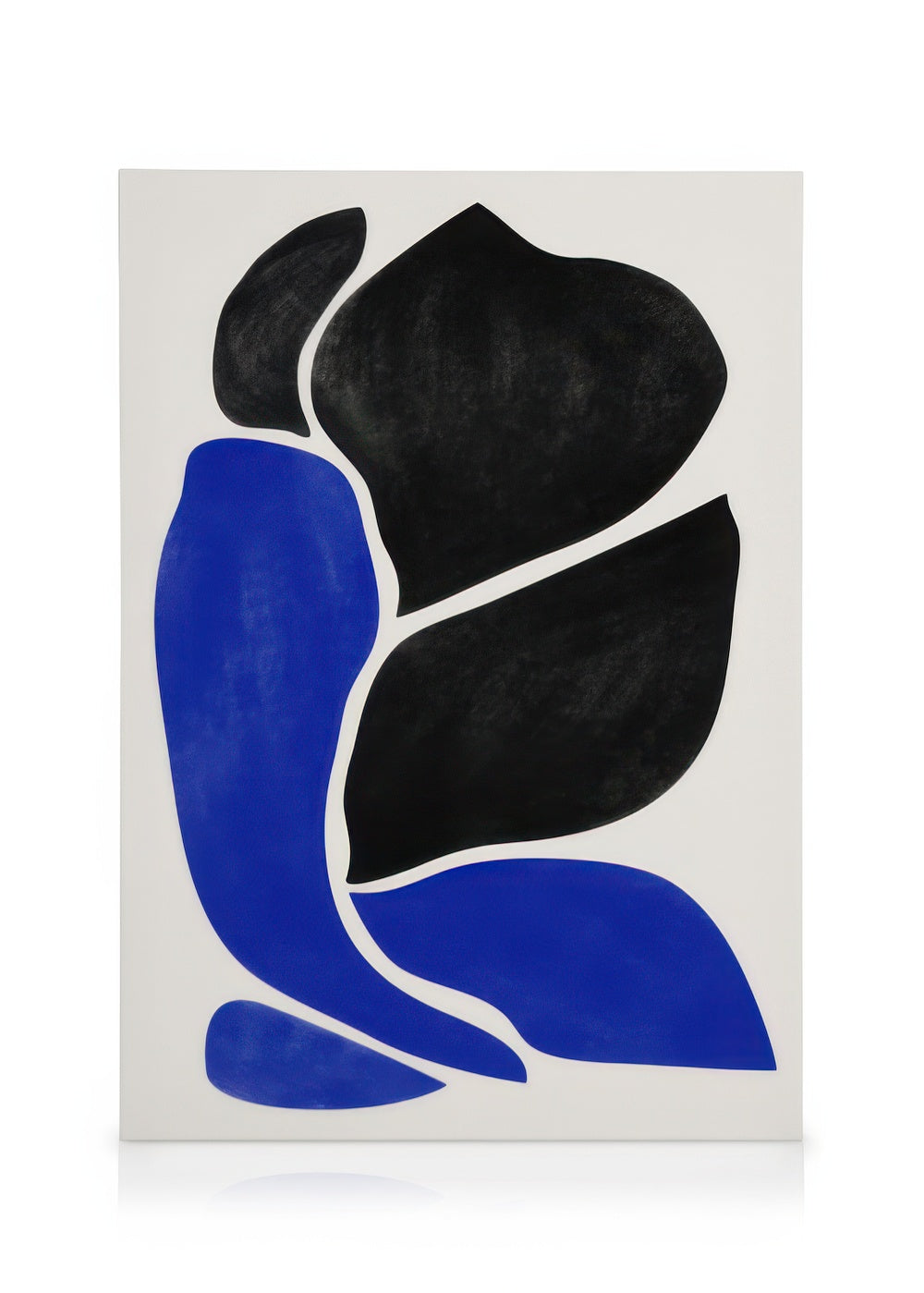 Black and Blue Shapes Canvas print