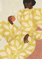 Female with Apricot Print