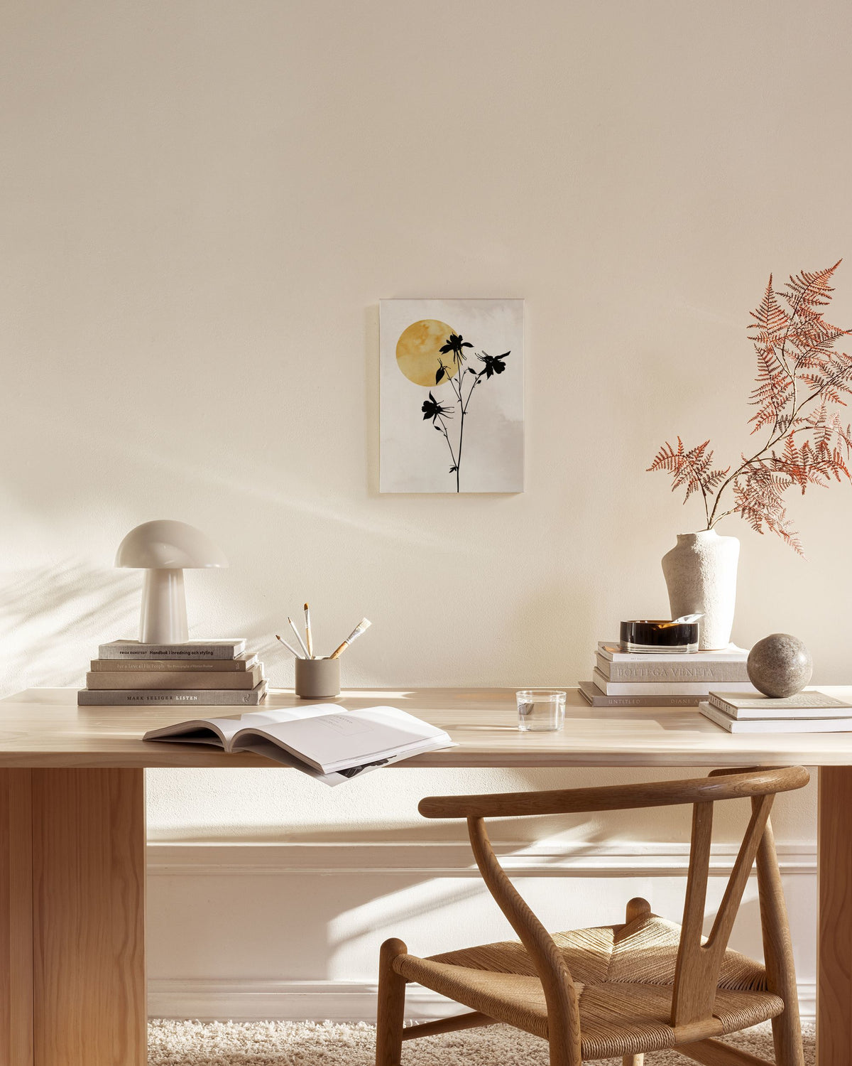 Flower Silhouette Canvas print