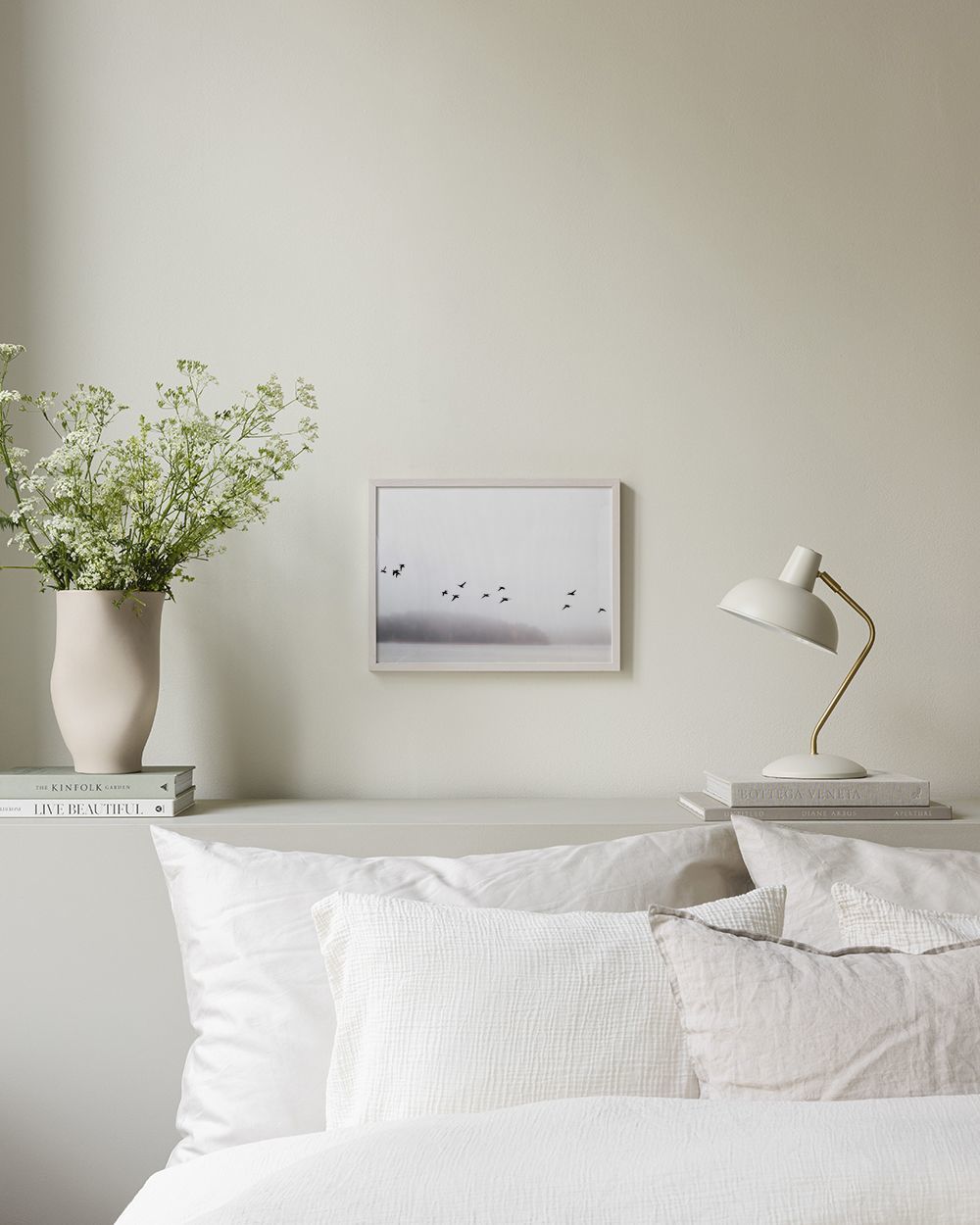 Birds Over Lake Print