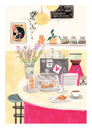 Laura Page - Swedish Café Print