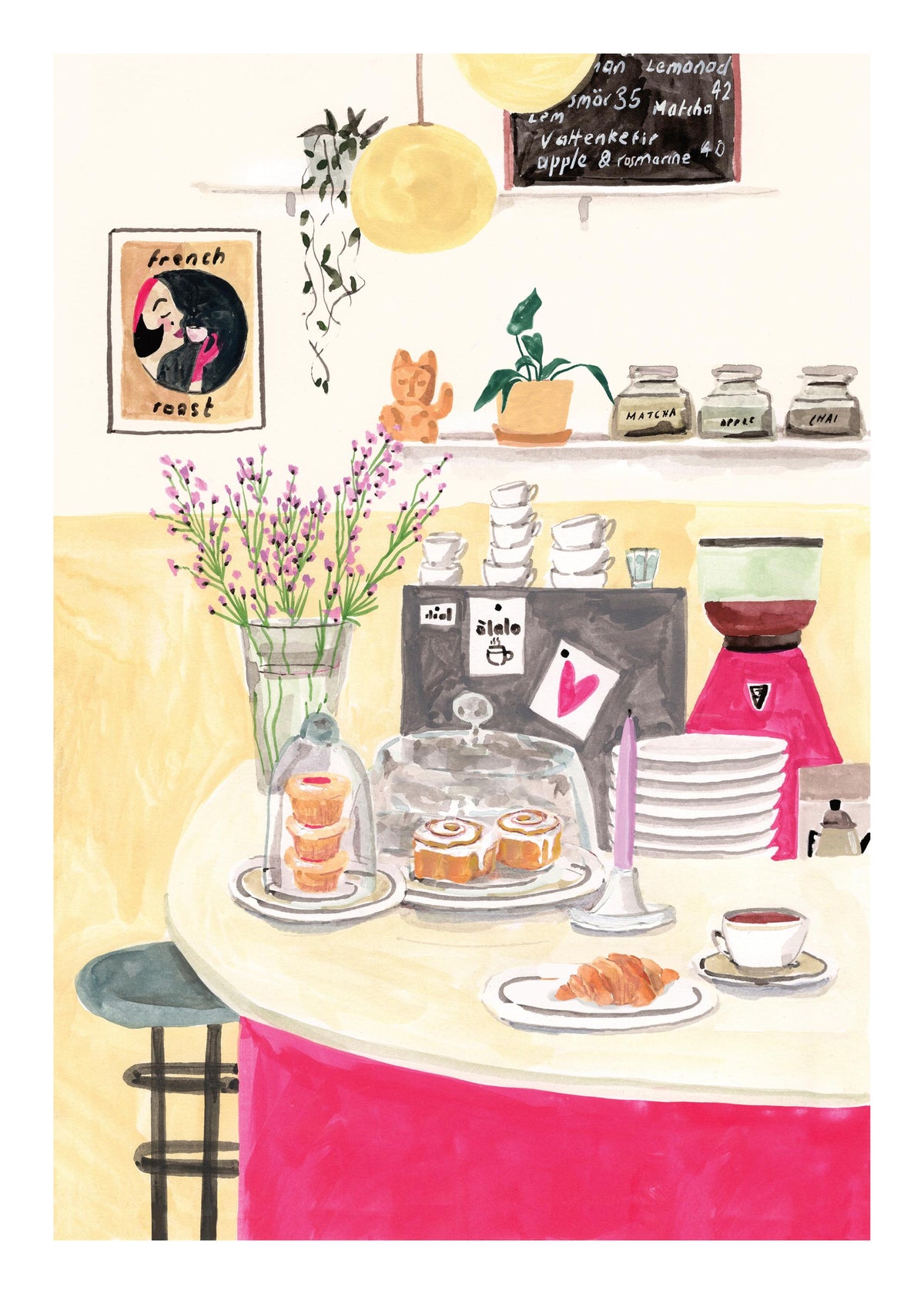 Laura Page - Swedish Café Print