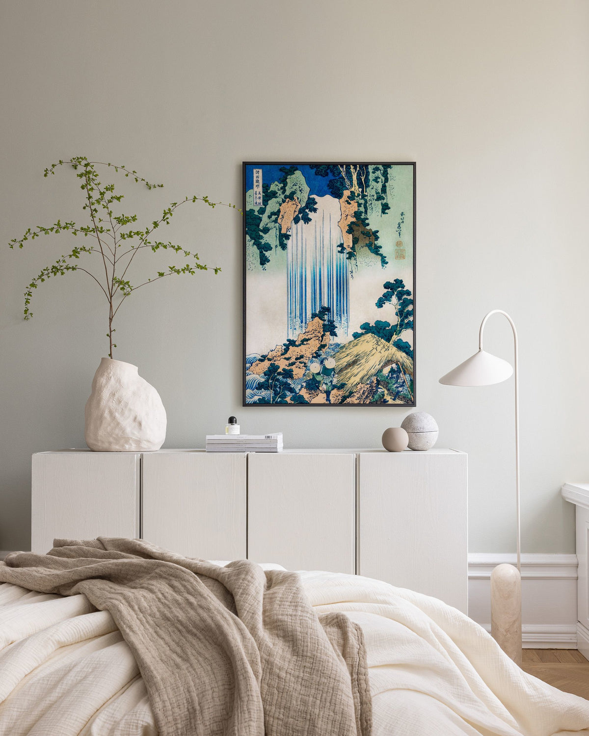 Hokusai - Yoro Waterfall in Mino Province Canvas print