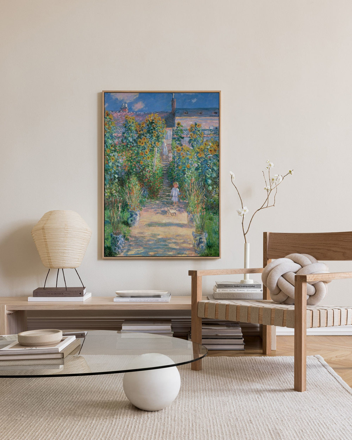 Monet - The Artist's Garden at Vétheuil Canvas print