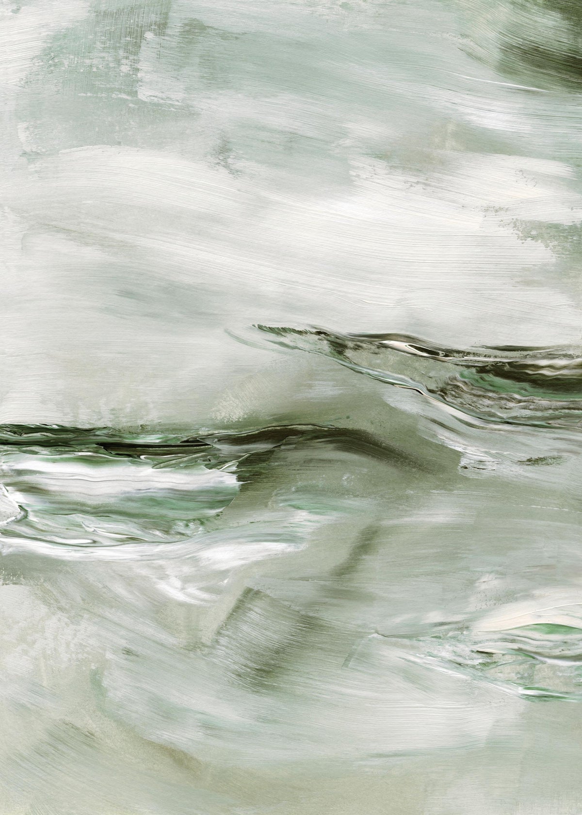 Abstract Waves Print