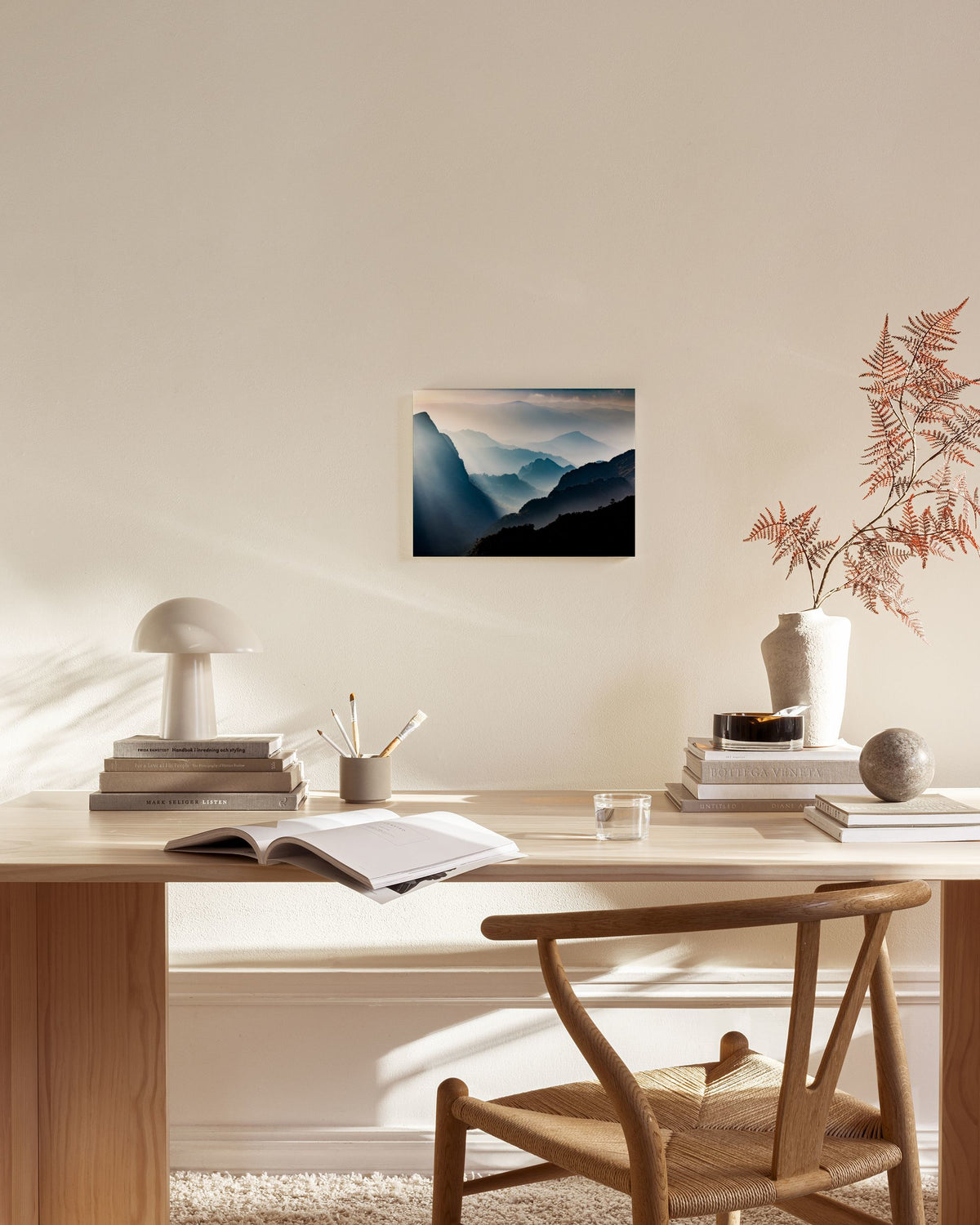 Foggy Mountain View Canvas print
