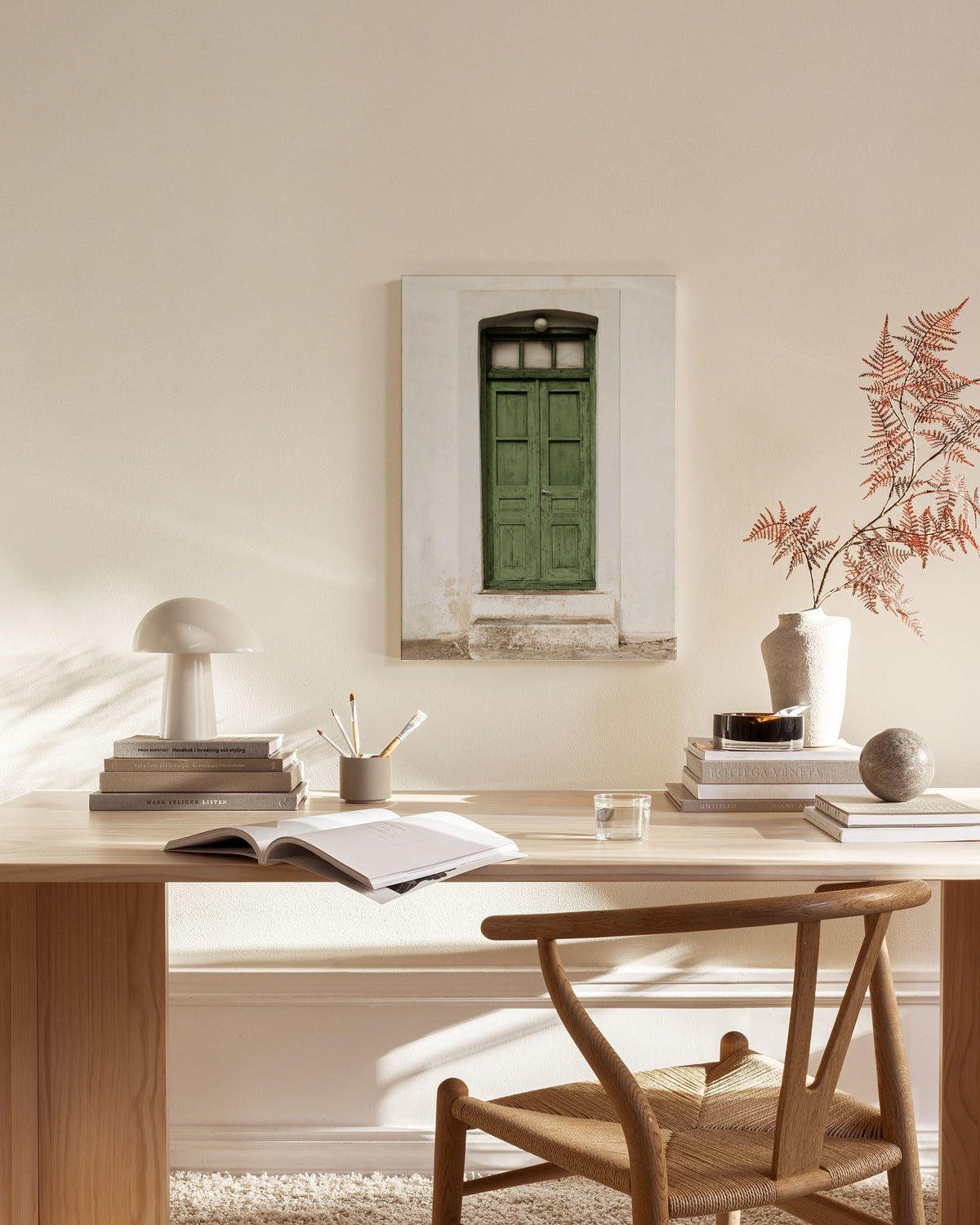 Green Entrance Canvas print