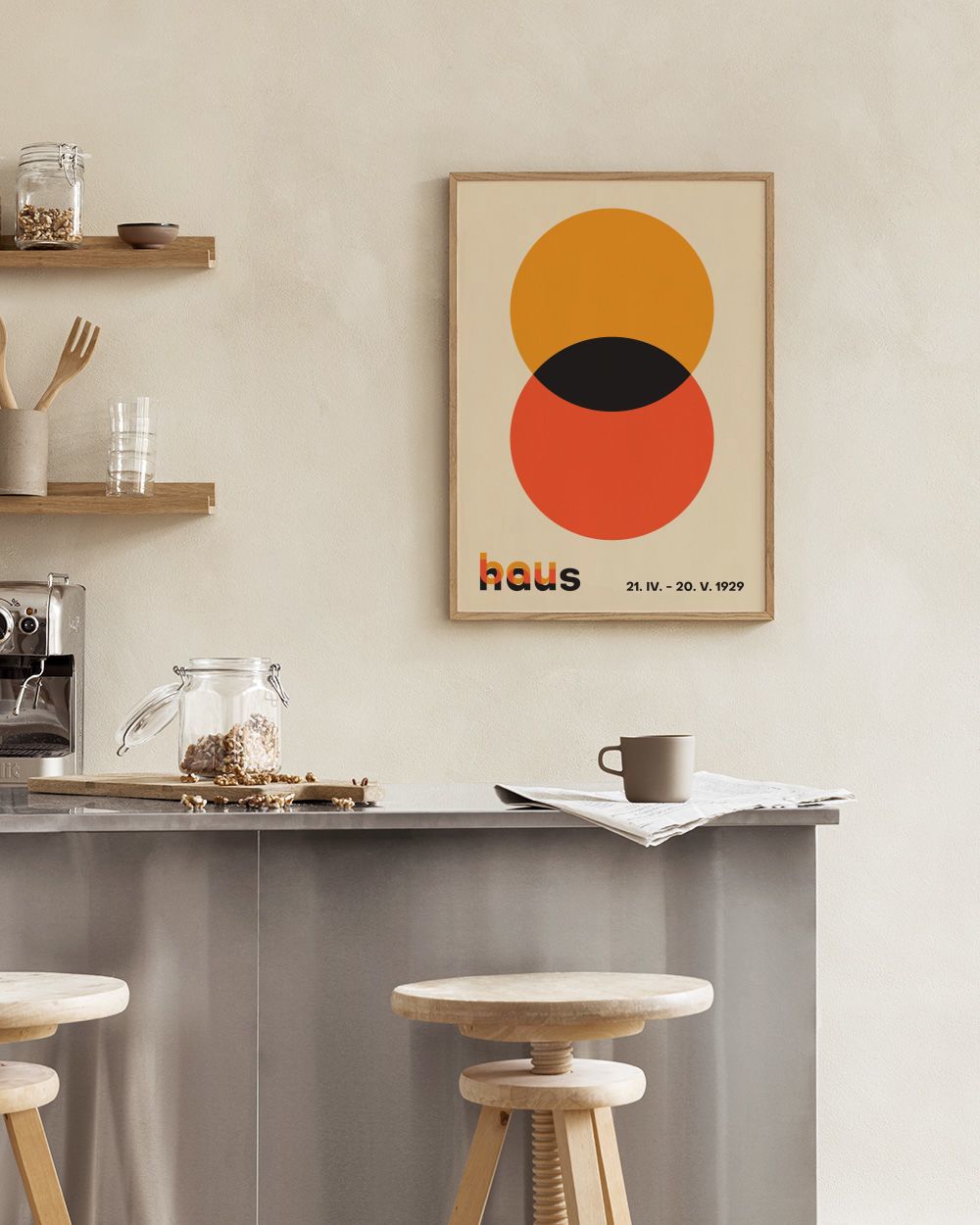 Bauhaus Circles Print