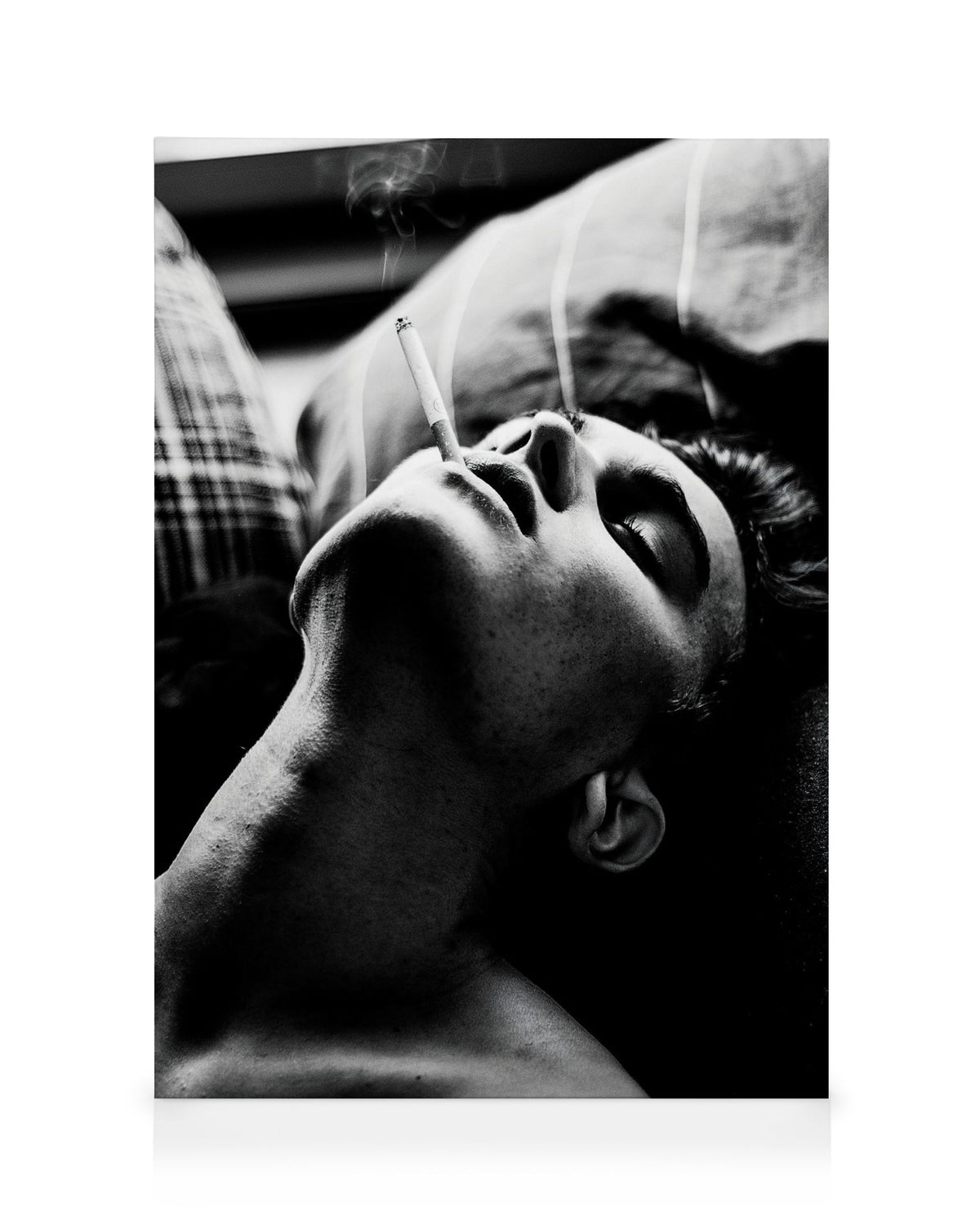 Smoking In Bed Canvas print