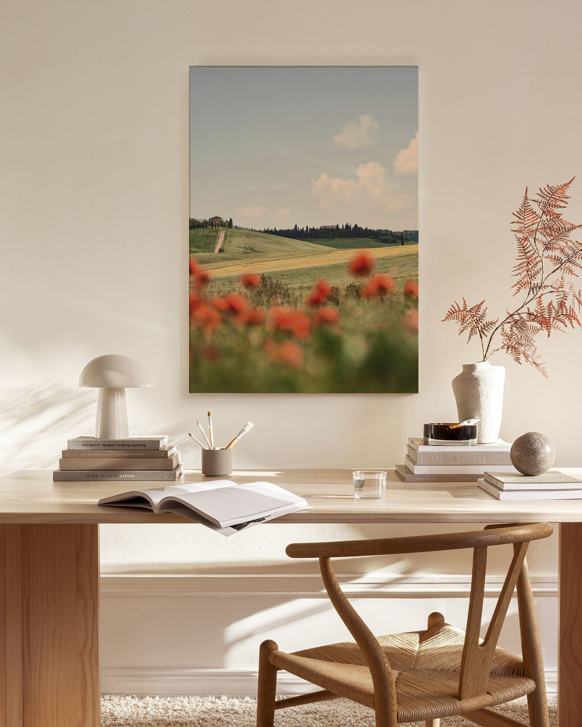 Tuscan Poppies No1 Canvas print