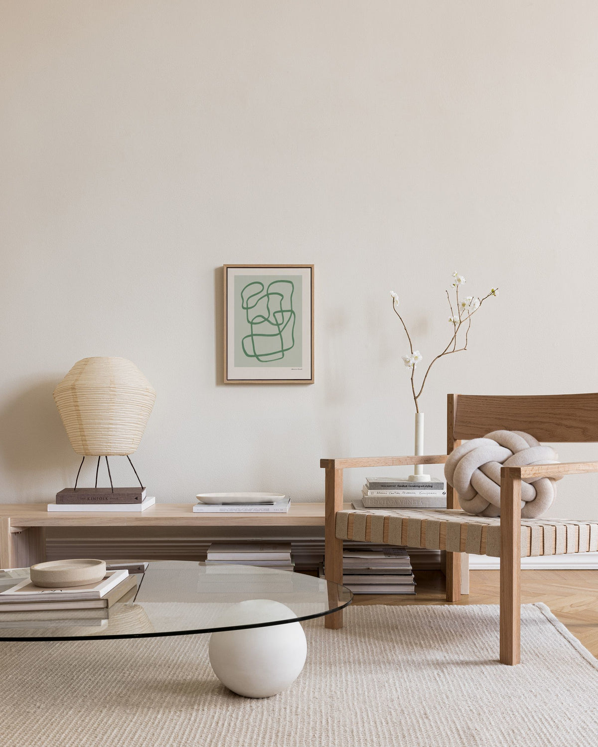 Abstract in Emerald Canvas print