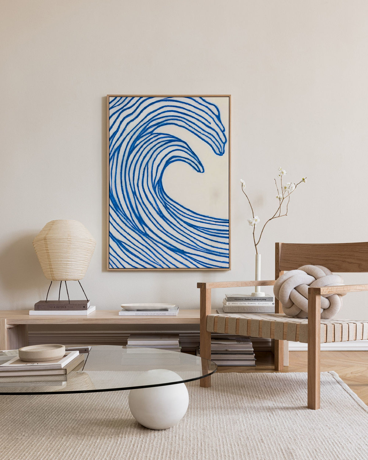 Merel Takken - Wavy Lines Canvas print