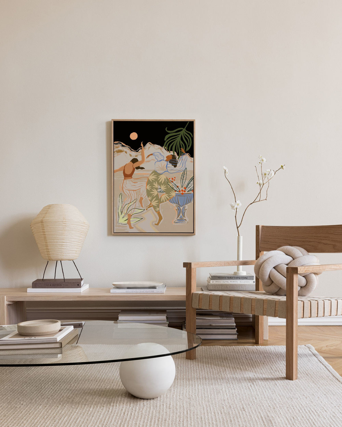 Arty Guava - Lay Hoon - Dancing Under The Moonlight Canvas print