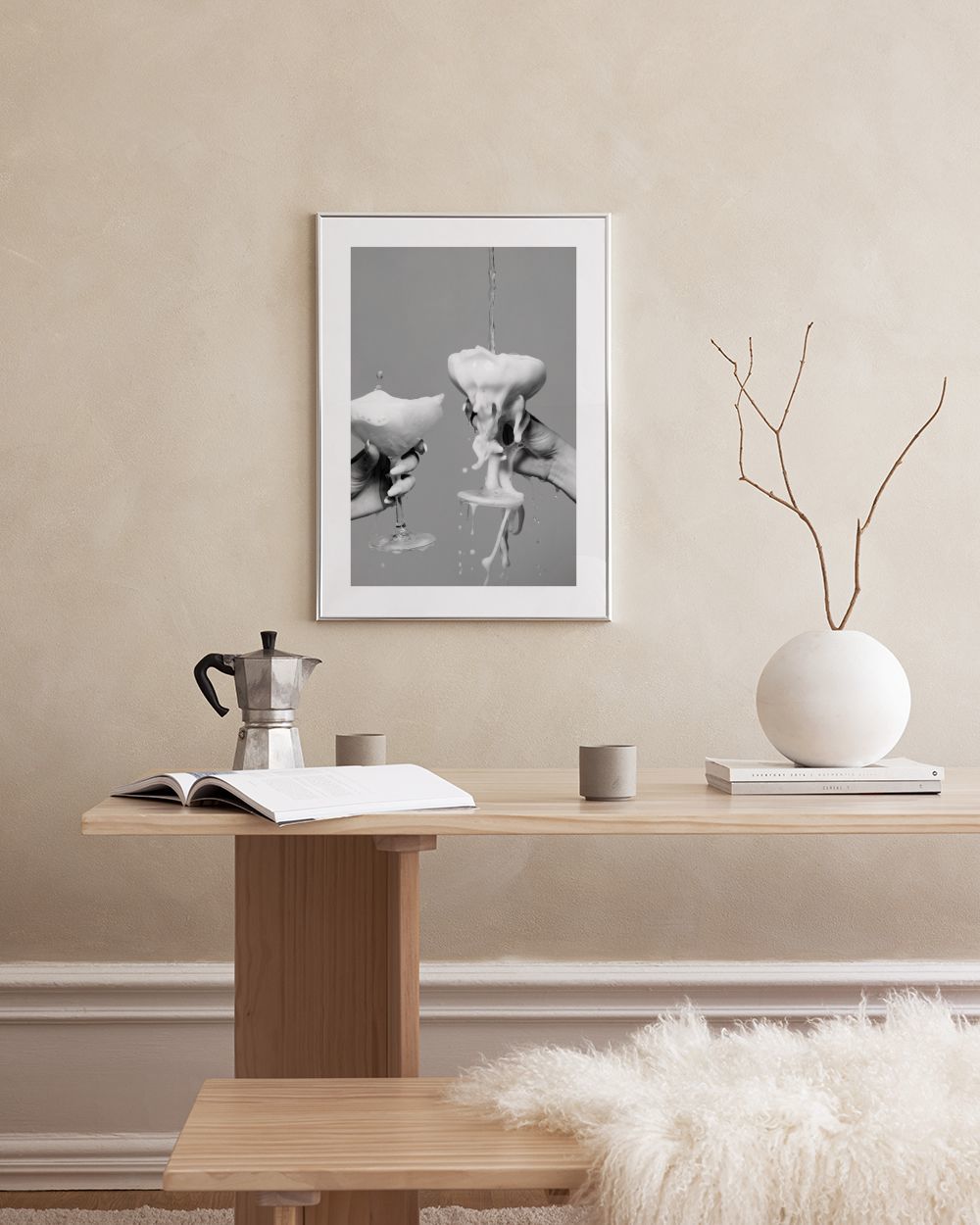 Pouring Champagne Print