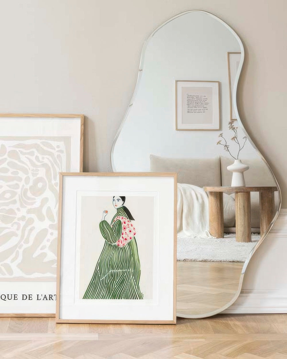 La Poire - Green Coat Print