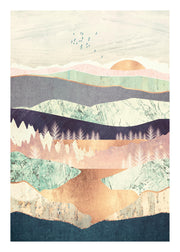 SpaceFrog Designs - Golden Spring Reflection Print