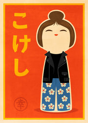 Kokeshi Print