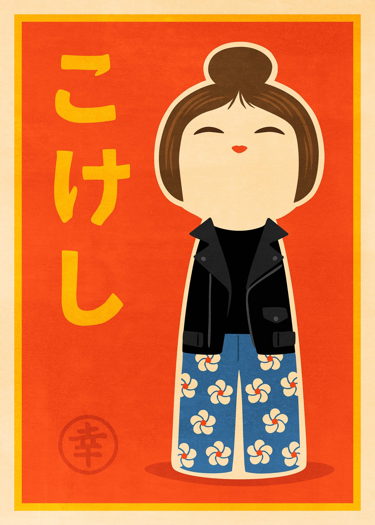 Kokeshi Print