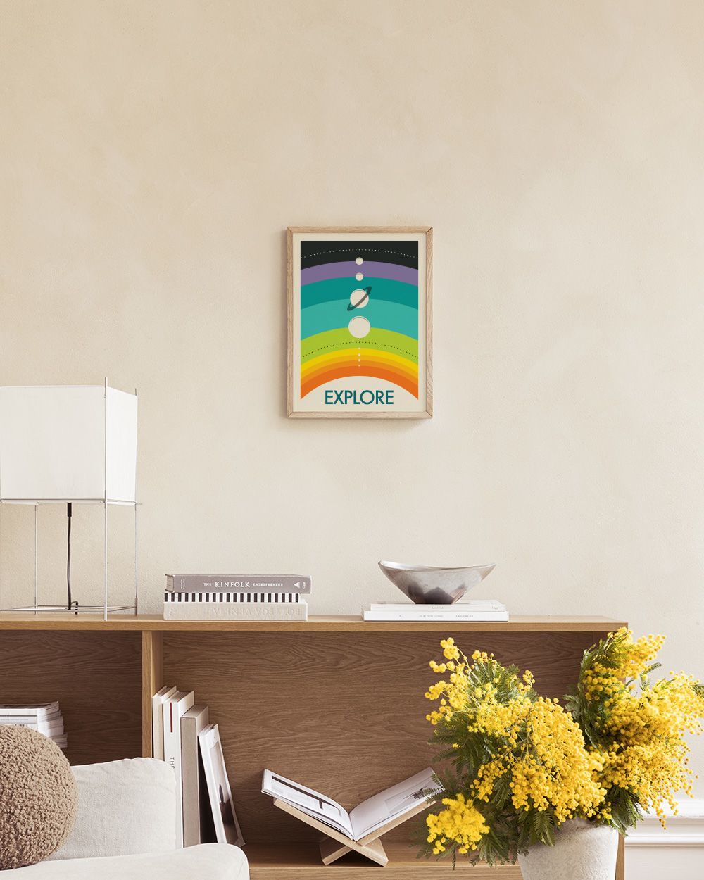 Jazzberry Blue - Rainbow Solar Systemn Print