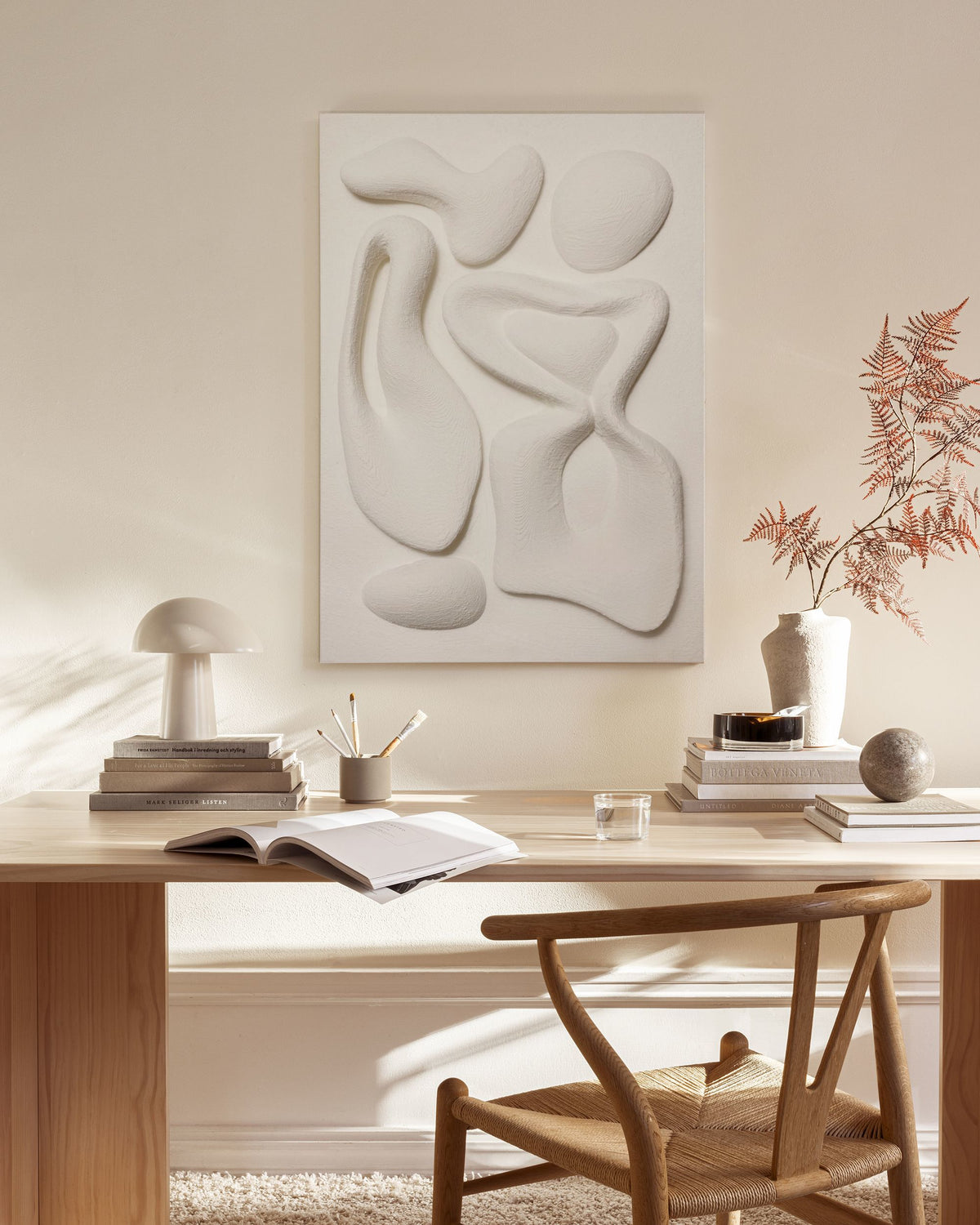 Organic Shapes Texture Canvas print