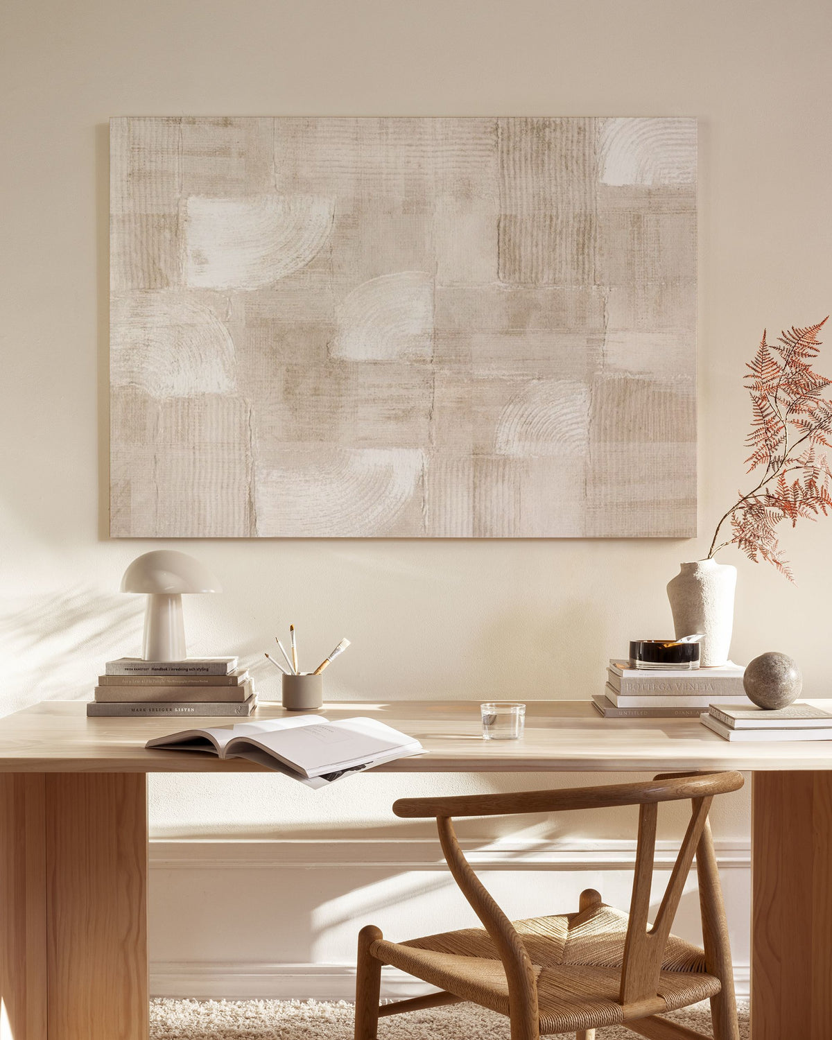The Art of Beige Canvas print