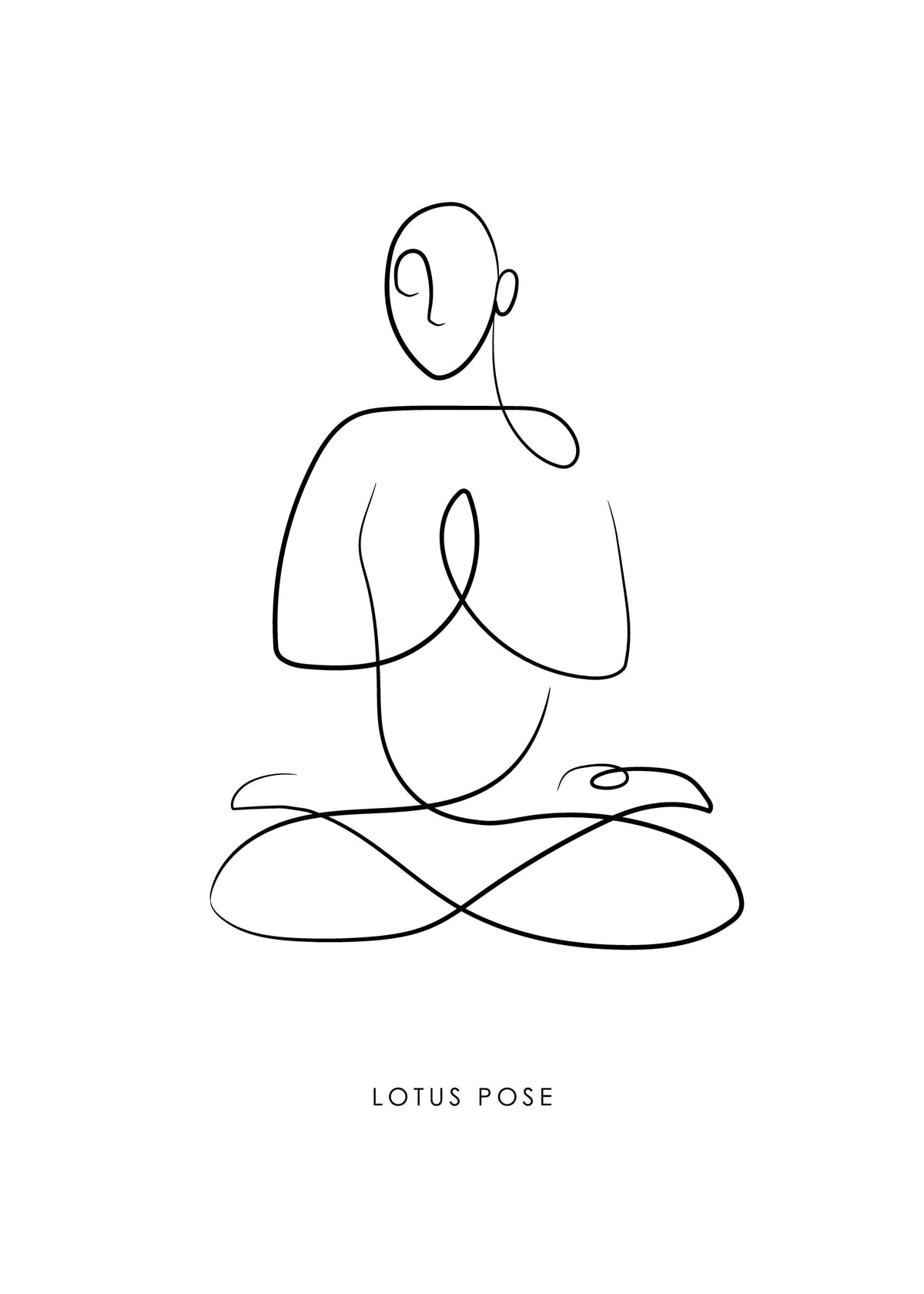 Yoga Pose No4 Print