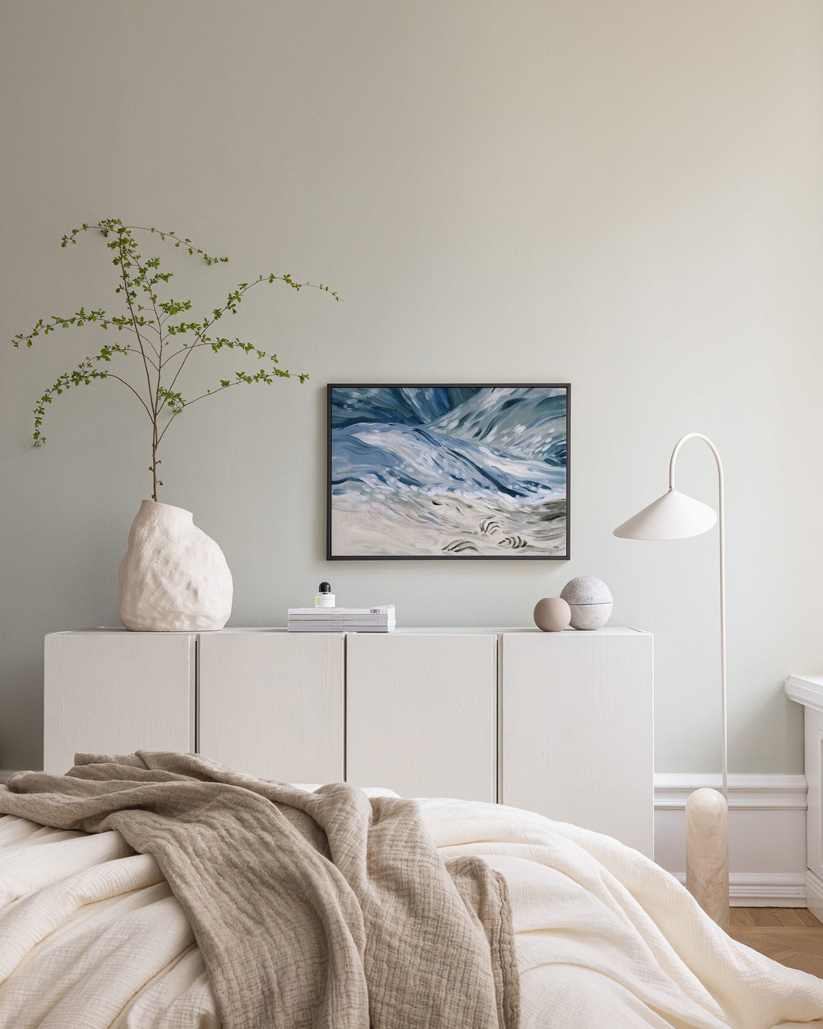 Wavy Beach Canvas print