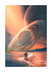 Planets In Sky Print