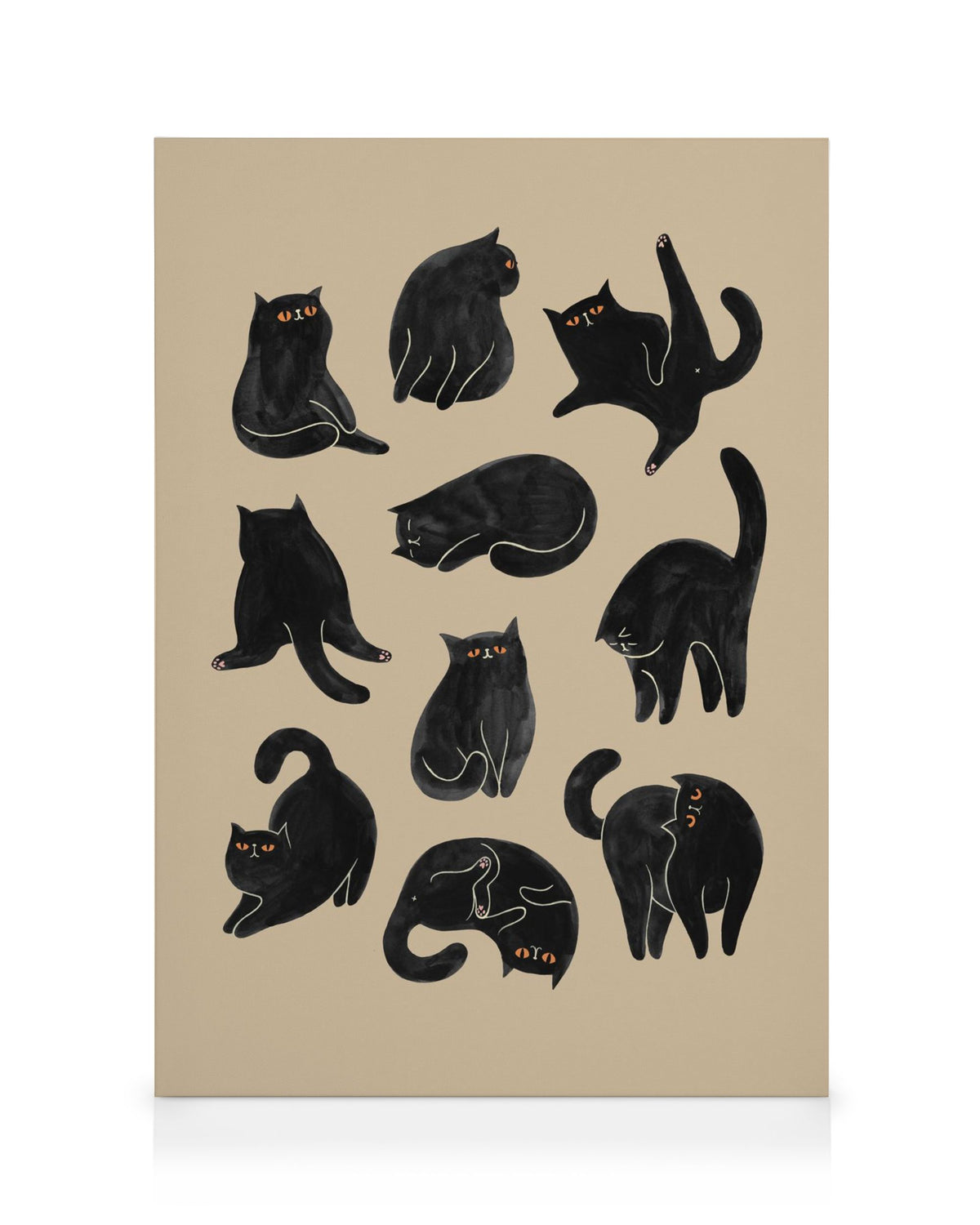 Kitty Yoga Canvas print