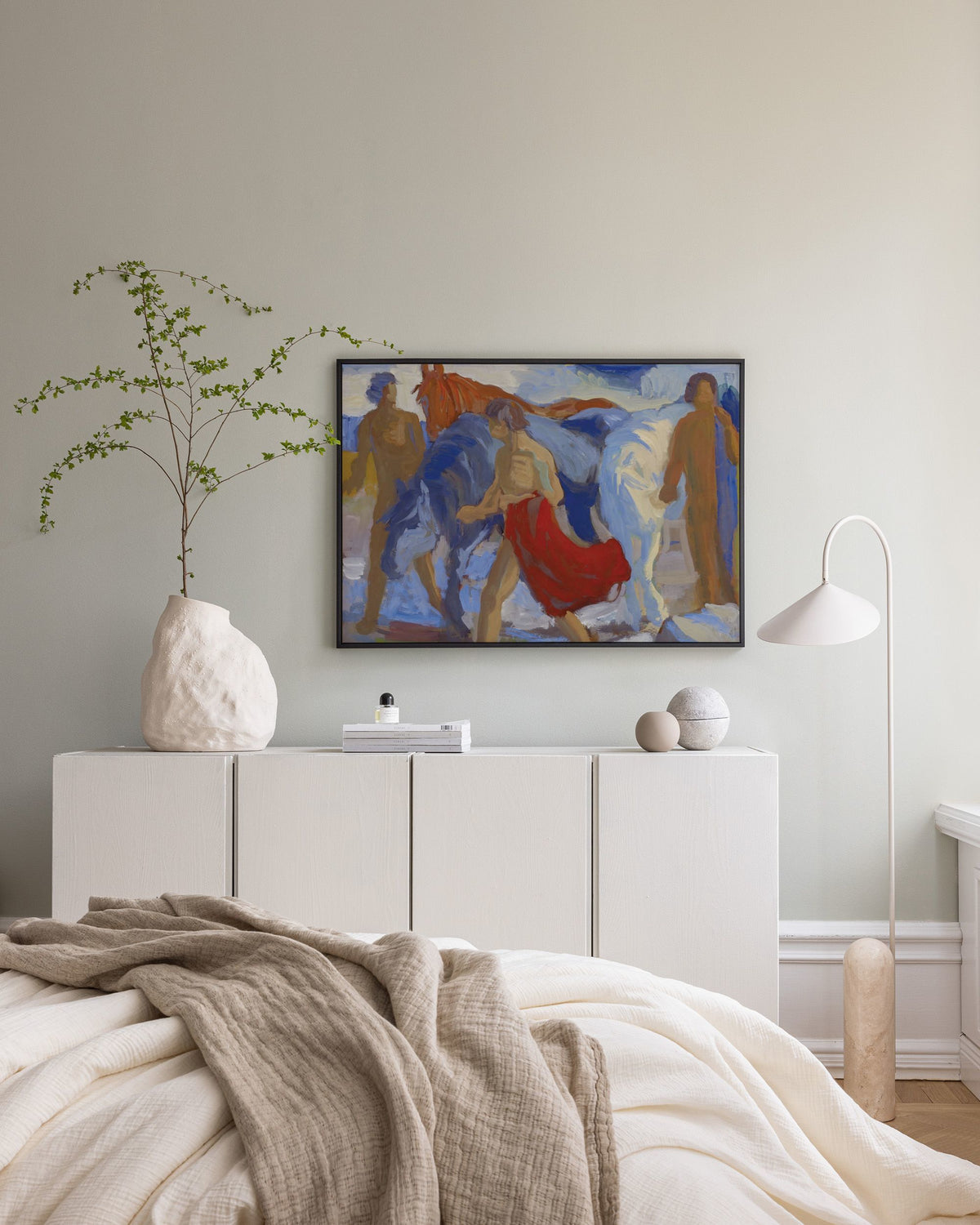 Paul Altherr - Youngsters with Horses Canvas print