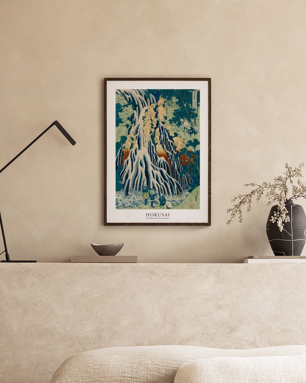 Hokusai - Kirifuri Waterfall at Kurokami Mountain in Shimotsuke Print