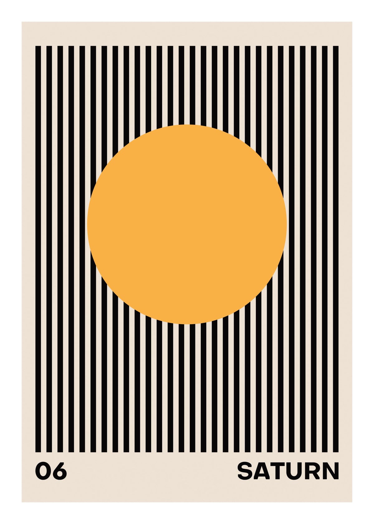 Saturn Space Print