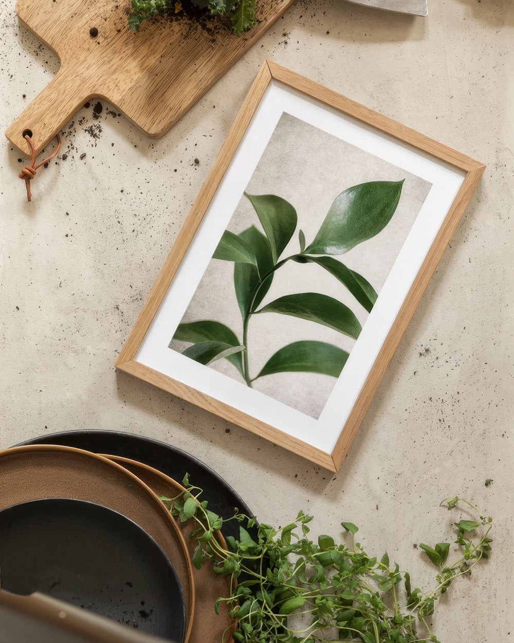 Green Botanical Print