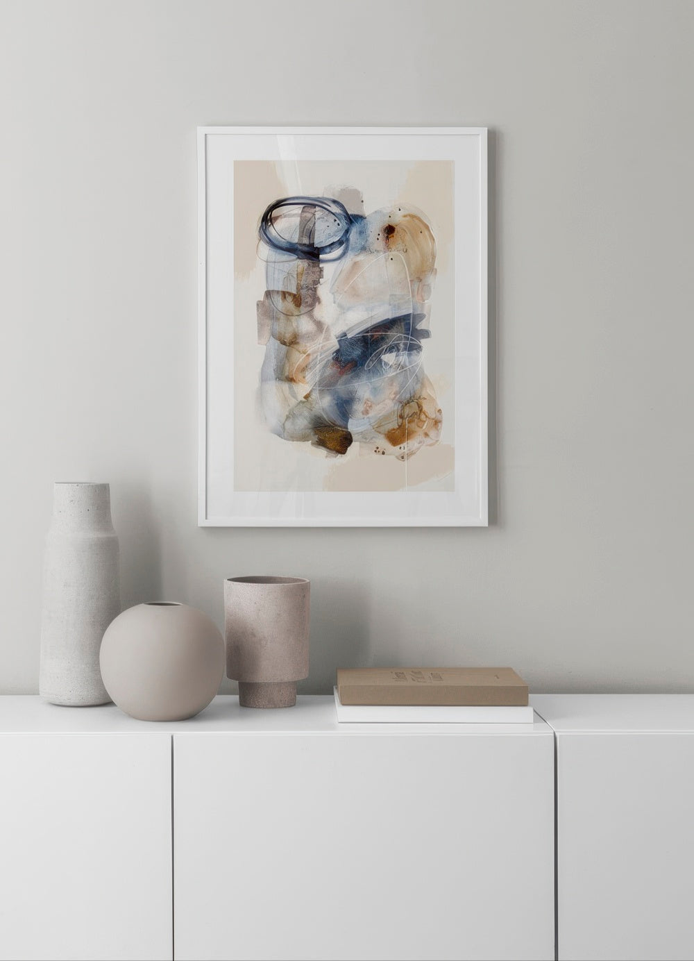 Abstract Watercolor Brushes No2 Print