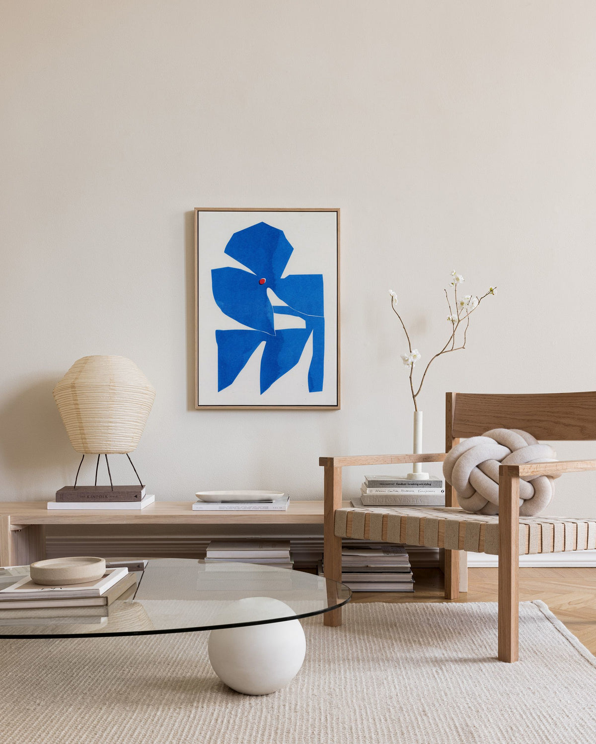 Berenice Hernandez - Azul Canvas print