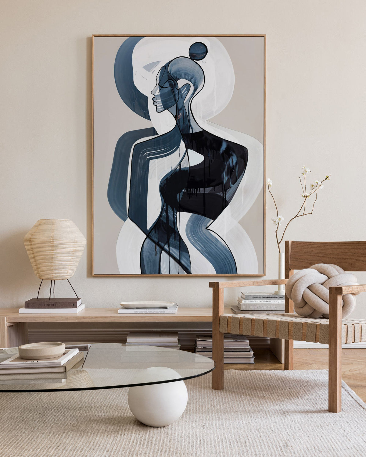 Peytil - Blau Serenity Canvas print