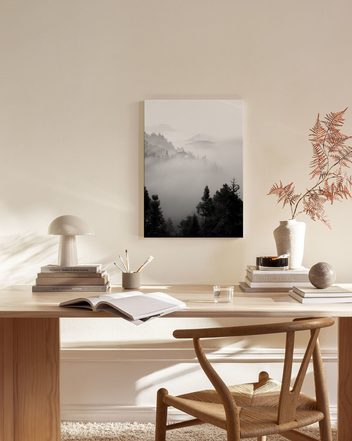 The Morning Mist Canvas print
