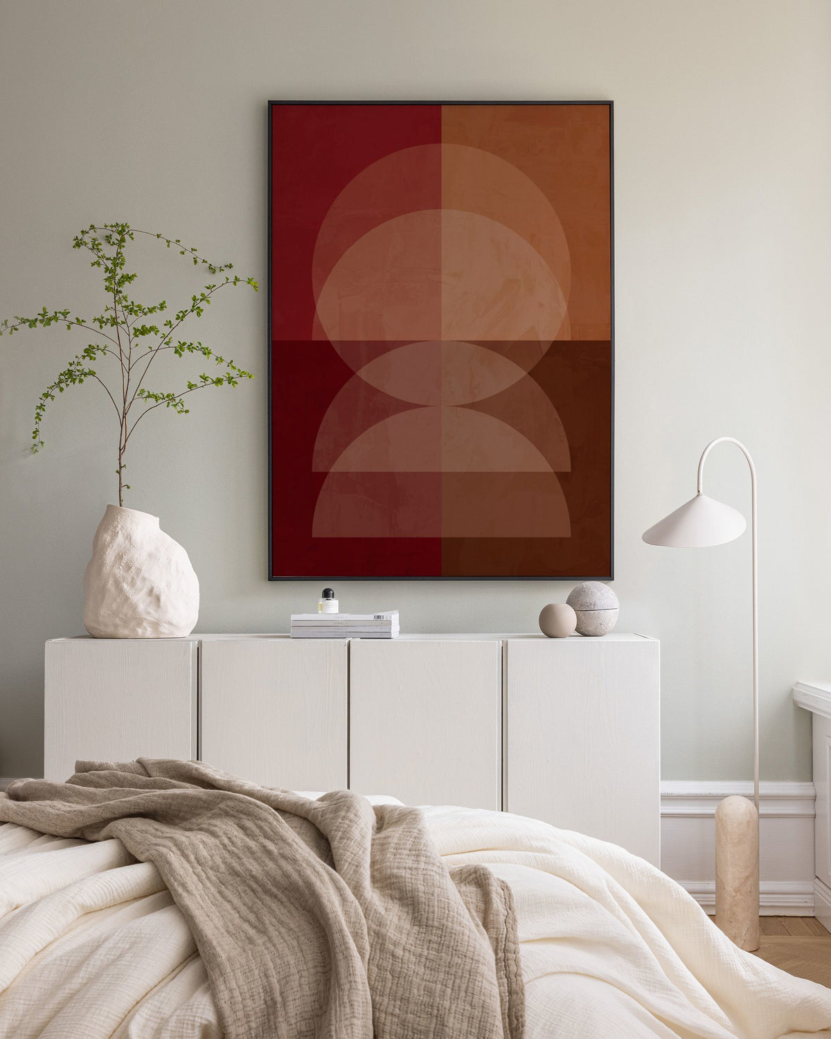 Ochre Orbit Canvas print